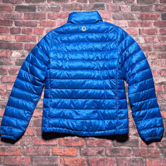 Marmot 800 Fill Womens Size Small Blue Long Sleeve Full Zip Down Puffer Jacket - Picture 6 of 9